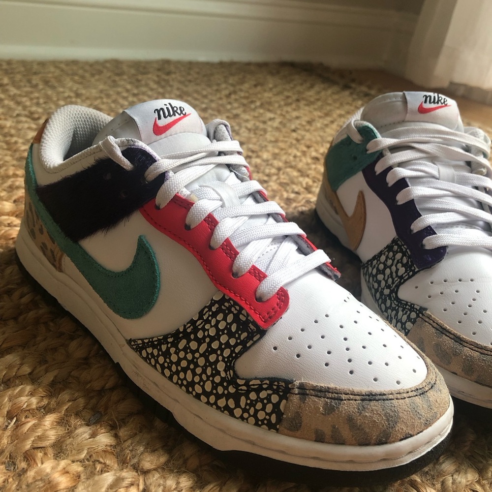 Nike Dunk Low Safari Mix. Size 6 - Picture 6 of 16